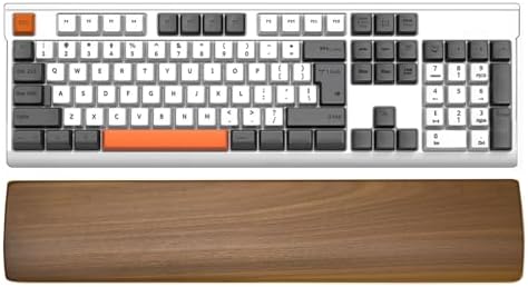 Ergonomic Wooden Wrist Rest Support for 104 Key Mechanical Keyboard by Wislist