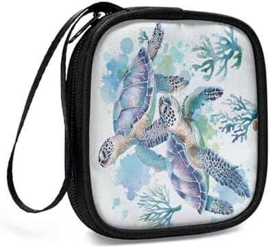 Turtles Carrying Earphone Case Pouch Storage Bag Holder-Earbud Case Headphones Storage Bag Pouch for Headphone, Bluetooth - Image 3