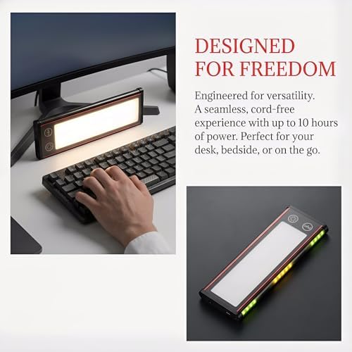 Light Bar Desk Lamp with Music Sync & RGB Ambient Lighting - Image 3