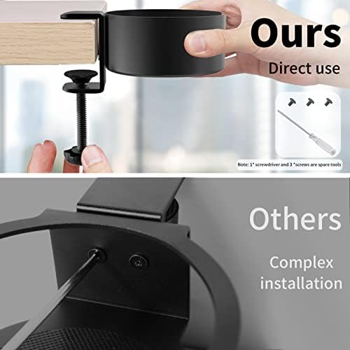 Large Desk Cup Holder, OOKUU Anti-Spill Cup Holder for Desk or Table - Image 3