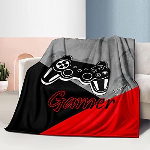 lirs Bedding Gaming Throw Blanket 80" x 60’’ Super Soft, Fleece, Gamer Gift for Couch Sofa for for Kids Boys Teens Video Game (MT-A03, 80’’x60) - Image 4