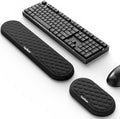 Ergonomic Wrist Rest, Full-Size Keyboard & Mouse Wrist Support Pad, Black | Slow Rebound, Soft Memory Foam, Computer Keyboard & Mouse Palm Rest, Pain Relief, Comfort for Office, Gaming, Study, Typing by TopmadeProduct-Ordernow