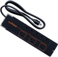 ECHOGEAR ShockBlocker 8 Outlet Surge Protector Power Strip - Slim Design Can Power & Protect Your Entire TV, Office, Or Gaming Setup - Advanced Surge Suppressor with 3420 Joules of Protection by ECHOGEAR