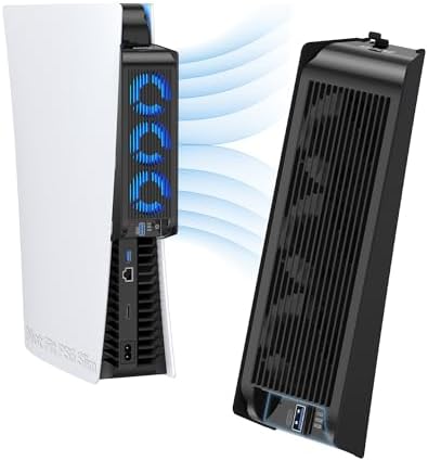 KIWIHOME Cooling Fan for PS5 2020, Quiet Cooler with Auto Speed USB3.0 by KIWIHOME