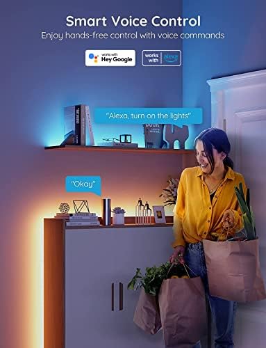 Govee Smart RGB LED Strip Lights 65.6ft, Work with Alexa Google Assistant - Image 3