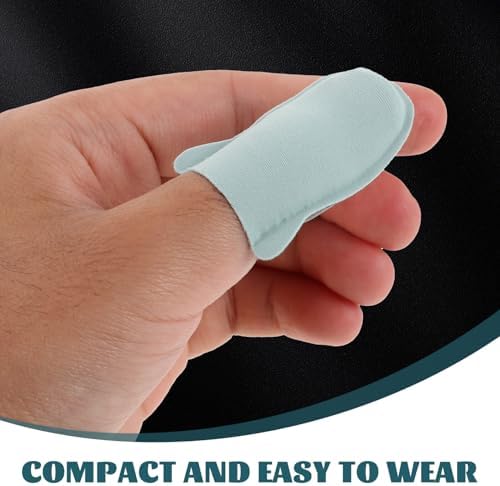 BESPORTBLE 10 Pairs Breathable Gaming Finger Sleeves and Anti-Sweat Thumb Covers for Mobile Phone Touchscreen, Lightweight Finger Gloves for Professional Esports Gamers, Gray Blue Green Pink - Image 3