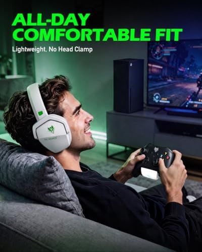 NUBWO Wireless Gaming Headset for Xbox Series X/S & Xbox One, 100Hr Battery Life, 3-in-1 Ultra-Low Latency 2.4GHz Dongle/Bluetooth 5.3/3.5mm Wired Gaming Headphones for PS5, PC - Image 7