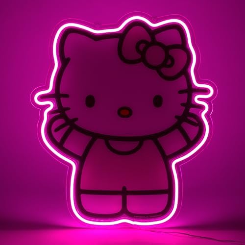 Silver Buffalo Sanrio Hello Kitty LED Neon Light, Wall Art - Image 5