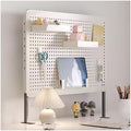 Desk Pegboards with Dual Monitor Stand and Privacy Panel - Modular Accessories for Office and Gaming by Unknown