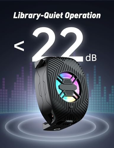 Phone Cooler for Gaming, Mobile Cell Phone Cooling Fan Radiator for iPhone Android Smartphone Live Streaming - Image 5