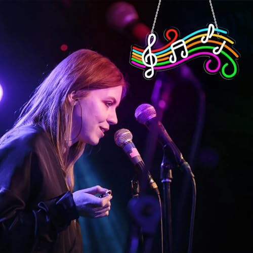 Music Neon Sign Musical Note Staff LED Light Sign for Vocal Recital Concert - Image 6