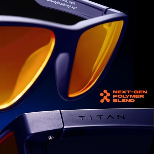 Titan Gaming Glasses, Blue Light Blocking, Night Driving Glasses for Men, Computer Protection, Gift for Gamers - Image 2