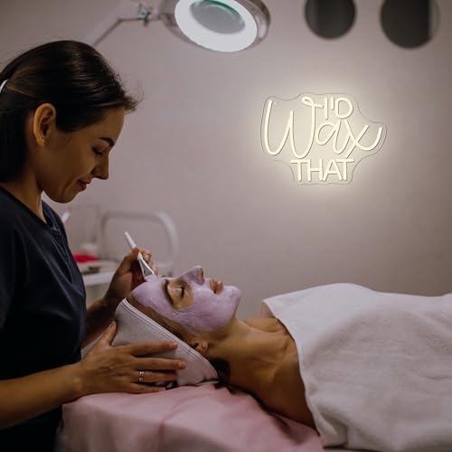 Mutank I'D Wax That Neon Sign, Beauty Salon Salonneon Neon Light USB Powered LED Dimmable, for Waxing Studio Skincare Hydrotherapy Professional Salon Beauty Studio Sign, Beautician Gift(12.9 * 8.6In) - Image 3