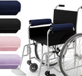 SPRING SEAON Wheelchair Accessories Armrest Covers, Memory Foam Pads, Pair | Short Plush Surface, Non-slip Bottom, Washable Covers, Wide Hook-and-loop Straps, For Transport, Office, And Gaming Chairs by SPRINGSEAON