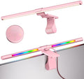 Quntis 20" Pink Monitor Light Bar with 15 RGB Modes, Flat & Curved Fits by Quntis