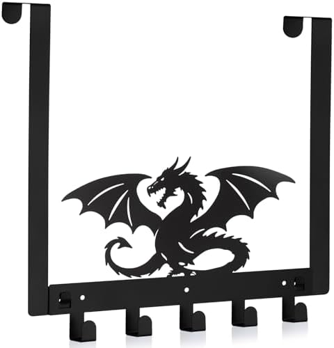 Reallnaive Dragon Over The Door Hooks Fantasy Medieval Room Decor by Reallnaive