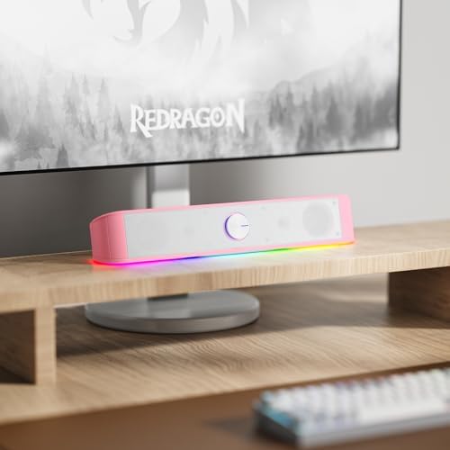 Redragon GS560 RGB Desktop Soundbar, Dynamic Lighting Bar with Audio Sync - Image 7