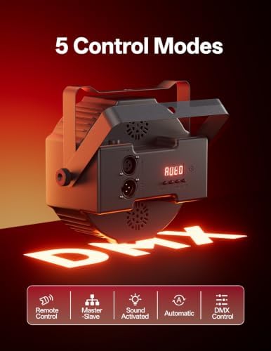 Stage Lights 36 LED Par Lights, U`King RGB Par Light Uplights Stage Lighting Indoor for Christmas Halloween Music Party Disco Wedding, Remote Control, DMX Control Sound Activated Party Light - Image 5