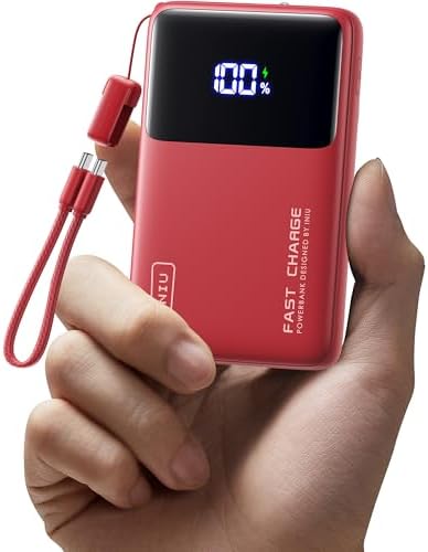 INIU Power Bank, Compact 10000mAh 45W PD Fast Charging Portable Charger by INIU