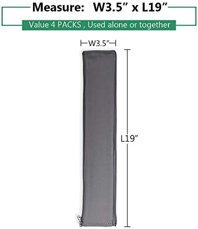 StangH Cable Management Sleeve Organizer Kit, 19 Inch, 4 Pieces -Grey - Image 2
