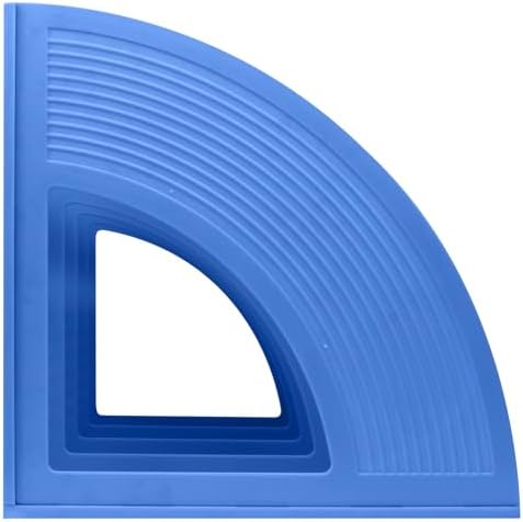 SAYEEC Sturdy Magazine Holder Plastic 4 Compartment Desk File Organizer Vertical Documet A4 File Divider Paper Storage Magazine Rack for Office Home School Organizer Box(Bule) - Image 4