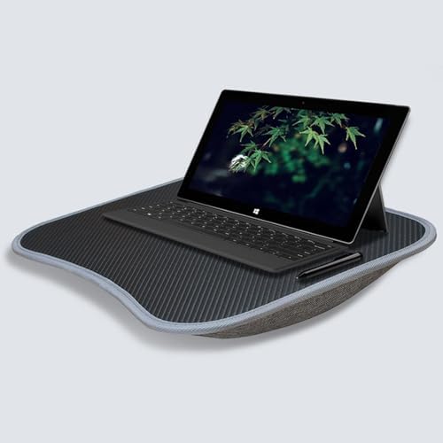 1/2 Laptop Lap Desk - Laptop Lap Couch Cushion Pad, Soft Pillow Cushion Lapdesk | Sideekick Lap Desk with Ledge, Portable Anti-Slip Support Ledge Lap Couch, Lightweight Lap Desk Pillow for Laptop - Image 4