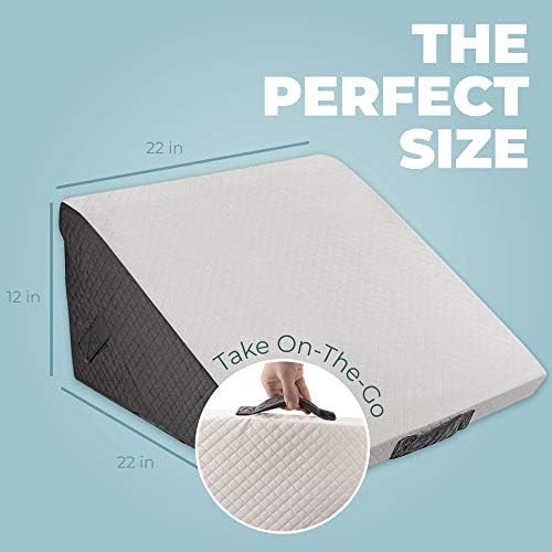 Kolbs Memory Foam Adjustable Bed Wedge Pillow - Wedge Pillow Set for After Surgery - 9 x 12 inch Height Chic Jacquard Cover Multi Use for Sleeping and Acid Reflux (Adjustable Height Wedge) - Image 5