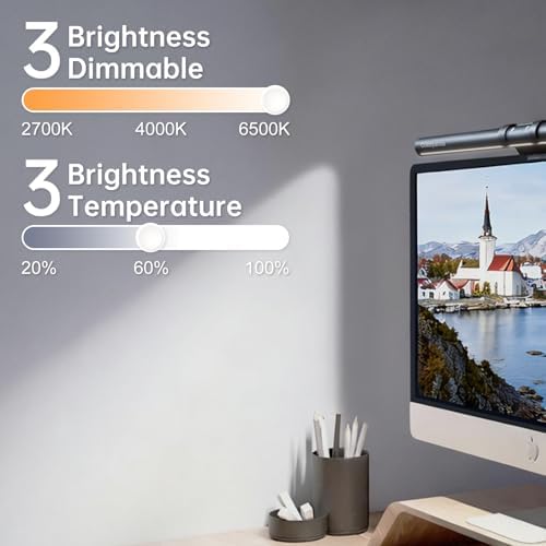Monitor Light Bar with Motion Sensor, USB LED Desk Lamp,Home Office Gaming - Image 4
