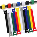 140 PCS 8 inch Cable Ties Reusable Cable Management Adjustable Cable Organizer, Cable Straps, Cord Wraps and Hook Loop Straps for Computer,Gaming, Wire, Desk- Home Office Essentials by LoopStraps