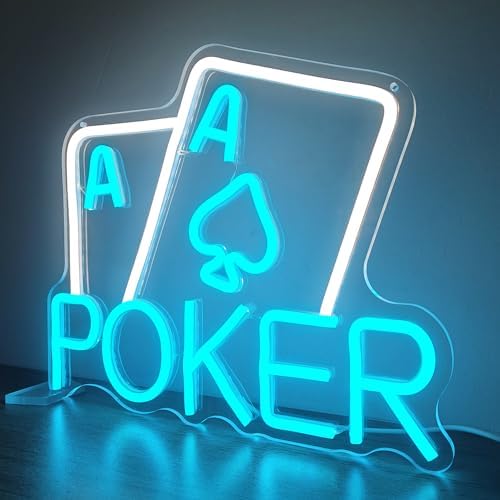 Playing Cards Neon Signs Dimmable Poker Neon Sign for Wall Decor Led Sign Gamer Neon Light Up Sign forMan Cave Bedroom Casino Bar Hotel Play Room Birthday Party Decor Shop Hotel - Image 6