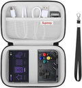 Supmay Carrying Case for Miyoo Mini Plus OnionOS Handheld Game Console, Retro Gaming Console Storage Holder Travel Bag with Mesh Pocket for USB-C Cable, TF-Card Reader, Instruction, Black by Supmay