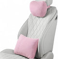 2 PCS Car Pillow for Driving Seat Soft Suede Headrest Neck & Lumbar Support | Universal Fit,Pain Fatigue Relief,Comfortable Plush,Elastic Adjustable Strap,Travel Sleep,Breathable Machine Washable Cover by GoodpillowBetterdriver