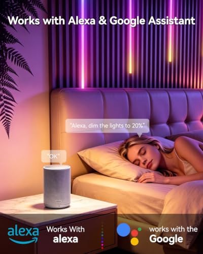 RGB+IC Slat Wall Lights, Led Recessed Lighting, DIY Lights, 6 Pack - Image 4