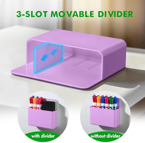 2 Pack Magnetic Pen Holder Cup for Whiteboard, Classroom Supplies - Image 3