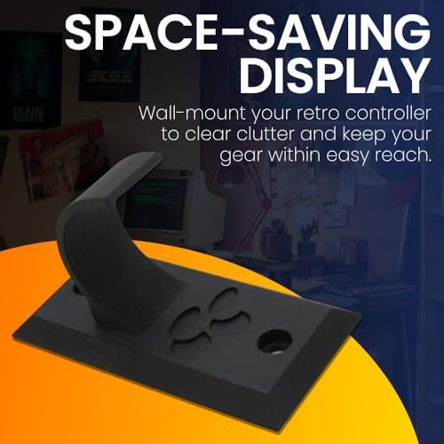 Wall Mount Compatible with Nintendo - Secure Storage Display Holder | Retro Scope Controller Organizer | Collector Shelf Showcase for Gaming Rooms - Image 2