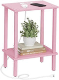 TUTOTAK End Table with Charging Station, Side Table, Nightstand by ChoosetutotakFurnitureBuildYourCozyHome