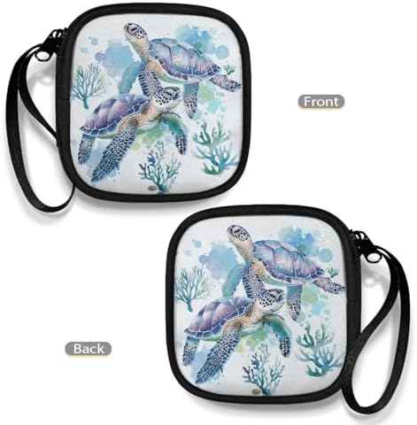 Turtles Carrying Earphone Case Pouch Storage Bag Holder-Earbud Case Headphones Storage Bag Pouch for Headphone, Bluetooth - Image 4