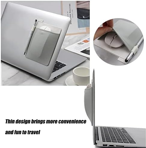 RIVEENY Pocket Pouch for Laptop with Reusable Adhesive,Pouch Holder for Computer Accessories,Self-Adhesive Mouse Headset Storage Bag for Portable External USB Cable,Apple Magic Mouse - Image 5