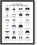 HAUS AND HUES Retro Video Game Poster for Wall, Gaming Decor, Video Game Room Wall Art for Boys, Gaming Art Print for Gamers, Controller Poster UNFRAMED (Controller, 12x16) by HausandHuesArtPrints