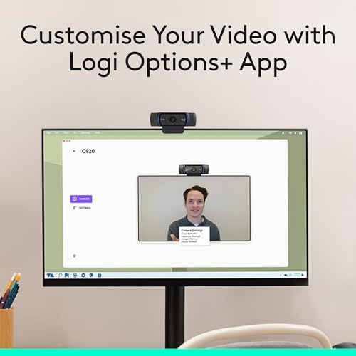 Logitech C920x HD Pro PC Webcam,Full HD 1080p/30fps Video,Clear Audio,HD-Light Correction,Works with Microsoft Teams,Google Meet,Zoom,Nintendo Switch 2’s New GameChat Mode,Mac/Tablet-Black,(Pack of 4) - Image 6
