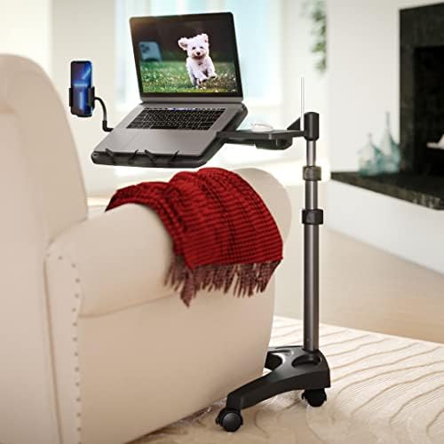 LEVO G2 V16 Rolling Laptop Stand with Mouse Tray and Phone Holder by LEVO