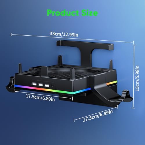 RGB Wall Mount for Xbox Series X -Sturdy Shelf Holder Load Up 10Kg - Image 4