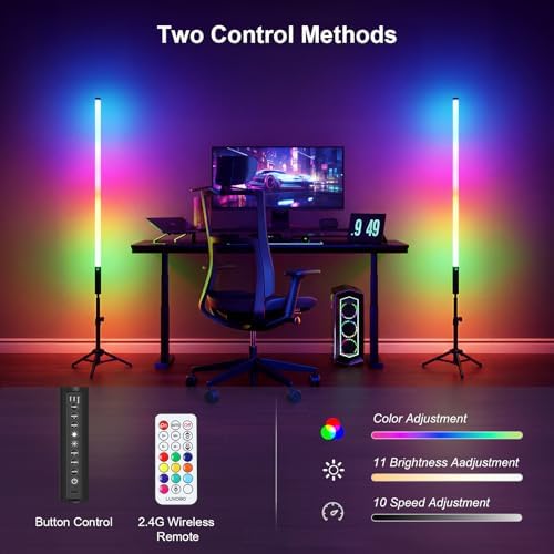 2 Pack 3ft RGB Tube Light Portable 5000mAh Battery Powered LED Light Stick with Stand, Music Sync, Ambient Lighting for Video Studio Photography DJ Bar Stage Club Party Wedding Gaming Rooms - Image 5