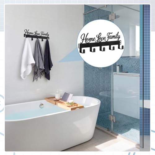 Reallnaive Home Love Family Over The Door Hooks Bathroom Decor - Image 6