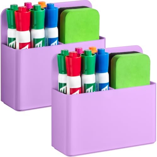 2 Pack Magnetic Pen Holder Cup for Whiteboard, Classroom Supplies by Banafich