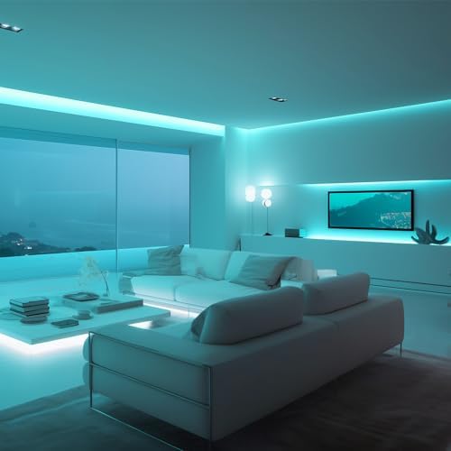 iNextStation 16.4FT 12V LED Strip Lights Ice Blue Neon Rope Light (No Plug) - Image 4