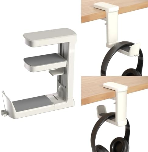 Headphone Holder Adjustable Clamp-on Headphone Hook by Unknown