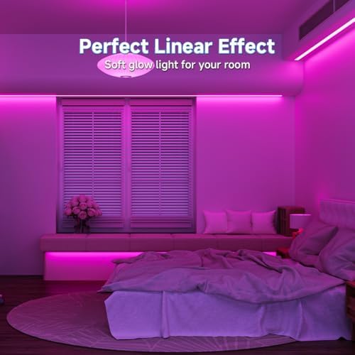 BTF-LIGHTING 5V USB COB LED Strip Lights 3.28FT Purple Color for TV - Image 5