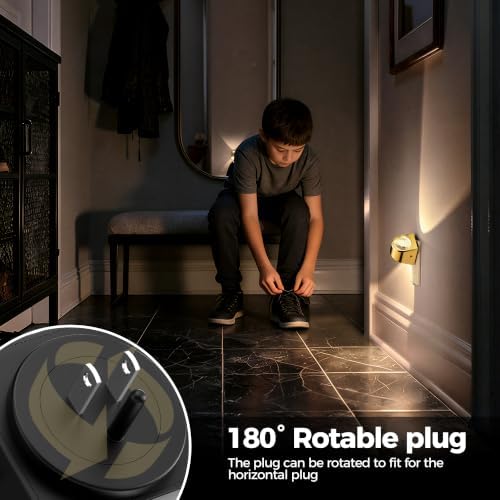 Briignite Projector Night Light, Rotating Gold Night Lights Plug into Wall - Image 4
