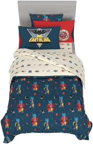 Minions and Monsters Movie Kids Bedding Set, Twin Size 5 Piece Comforter and Sheet Set with Sham, (Officially Licensed Product) by Franco by Franco